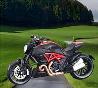 Modello Modellino Di Motocicletta Pressofusa In Scala 1/18, Giocattolo, Decorazione D'interni Per La Casa, Regalo Compleanno Per Ducati Diavel Carbon