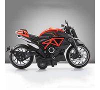 Modello Modello Di Moto Luce E Suono Effetto Diecast Giocattoli Per Auto Ragazzi Regalo Compleanno Per In Scala 1:12 Lega(Orange)