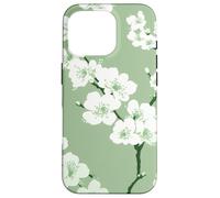 Modello moderno di fiore del papavero blu dell'alzavola Custodia per iPhone 16 Pro