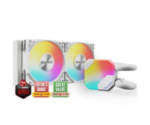 Modello Montech: Kit Watercooling AIO 240 mm (bianco) - Nouvo