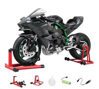 Modello moto 1/6 in lega pressofusa, simulazione realistica con accensione, luci, suono del motore e doppio effetto fumo, regalo da corsa moto da collezione per