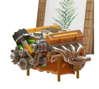 Modello Motore,Modelli Motori V8 Da Esposizione | Giocattolo Educativo Scientifico Per Ragazzi E Adulti