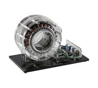 Modello motore senza spazzola senza albero con rotore interno, motore Coreless trasparente, velocità regolabile e avanti/retromarcia, dispositivo didattico e dimostrativo ad alta tecnologia 12V-24V