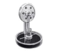 Modello motore Stirling a temperatura in metallo in lega zinco e base lucidata per l ' apprendimento della fisica e lo Stirling alimentato dal ghiaccio