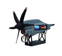 Modello motore turboprop, scala 1/6 C130 FMD stampato 3D Variable Pitch Elicer, STEM aiuto di apprendimento per ingegneri e appassionati di aviazione