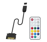Modello multiplo 5V 3Pin ARGB Adattatore di Illuminazione Controller Per PC Desktop Telecomando 15Pin di Alimentazione Telecomando ARGB Controllo