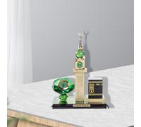 Modello Musulmano 3D Orologio in Miniatura Modello di Edificio Islamico Scultura