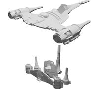 Modello N1 Starfighter per Minifigure LEGO Mandalorian Stampato 3D