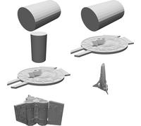 Modello Nave Recon Viper Doppio Sedile Battlestar Galactica 1980 3D