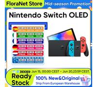 Modello Nintendo Switch Oled, schermo da 7 pollici, console Joy-Con, modalità TV stabile, controller di gioco, audio migliorato, regolabile
