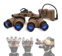 Modello NVG GPNVG18 Supporto Laterale Pieghevole Replica Quattro Tubi | Scatola Batteria E Collegamento Cavo Modello Decorativo Non Funzionante for Cosplay Fotografia Gioco Di Ruolo