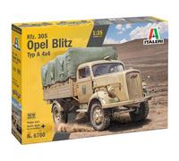 Modello Opel Blitz 4x4 Italeri 6760 al 1:35 Camion WWII Tedesco Gomme CA