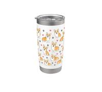 Modello Pembroke Welsh Corgi Bicchiere termico in acciaio inox doppia parete