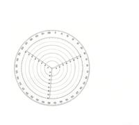 Modello per cerchio Plastica per Disegno Modello per cerchio(D) | Trova centri esatti, irregolari, aumenta efficienza produzione, per trasparente visibile
