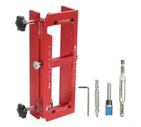Modello per cerniera in alluminio 6061 con finitura anodizzata per una stabilità a lungo termine durante operazioni ripetute del router (blu)