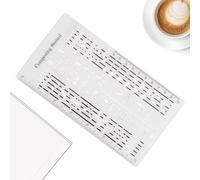Modello per Compositori di Canzoni | Righello Pentagramma Musicale | Stencil Simboli Musicali con Strumento per Scrittura Partiture e Creazione Melodie | Ideale per Songwriting