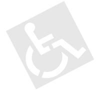 Modello Per Disabilità Quadrato - Parcheggio In Silicone | Riutilizzabile Pieghevole Segnale Per Sedia A Rotelle Per La Pittura In Calcestruzzo E Calzature