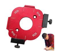 Modello per fresatrice Radius Jig, Corner Jig,Modello di instradamento del raggio di mezzo angolo dello stampo per il posizionamento del raccordo - Morsetto rimovibile sicuro, modelli di punte per fre