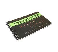 Ｚｉａｌｏｆｉ Modello per La Pratica Delle Unghie Libro di Carta per L'apprendimento/Linee per La Pittura Delle Unghie Schede Degli Strumenti per Manicure, Linea di disegno