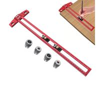 Modello per maniglia 'armadio - Localizzatore di foratura quadrata a T regolabile in lega di alluminio | Guida alla di perforazione di precisione | Strumento di posizionamento per misurazion