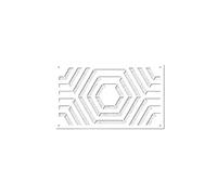 Modello per murales, Stencil da muro for dipingere mobili Modello esagonale geometrico multicolore 17-40x30-70 cm(Color 1,S 17cmX30cm)