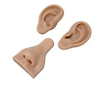 Modello per piercing in silicone, morbido, flessibile, elastico, riutilizzabile, per esercitarsi con i piercing sul corpo umano. (Pelle scura)