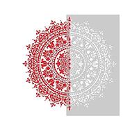 Modello per pittura ausiliaria mandala Stencil grande riutilizzabile per accessorio per pittura per mobili in tessuto e piastrelle per pavimento per Pareti DIY Decorazione