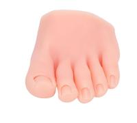 Modello per Pratica Nail Art, Morbido Portatile e Riutilizzabile, per Appassionati di Nail Art e Principianti, Mezzo Piede in Silicone Realistico, 1 Pezzo (Sinistra)