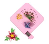 Modello per quilling, strumento per uccidere la carta con 20 aghi, guida per arricciare la carta, strumento per lavori con la carta, griglia a disco di avvolgimento, guida per lavori con la carta