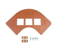 Modello per raggio angolare 4 in 1 per la lavorazione del legno, maschera di posizionamento curva con localizzatore angolare arrotondato R15/R30/R60/R200, spessore 8 mm (CIRCLE)
