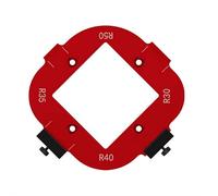 Modello per raggio angolare del router, modelli di router e maschere per la lavorazione del legno, guide e guida ai bordi per instradamento di precisione, set di guide per taglio ad arco 8 in 1 (R10