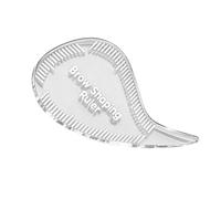 Modello per sopracciglia - Guida di precisione in acrilico a goccia sottile, strumento di trucco riutilizzabile per il controllo della simmetria, righello per modellare le sopracciglia | Stencil per s