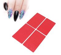 Modello per Timbri per Unghie, 4 Pezzi Modello per Stampa Unghie in Rilievo 3D, Strumento per Nail Art in Silicone Morbido Fai-da-te per Unghie in Gel UV