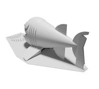 Modello Pesce Piranha Stampato 3D Scultura Decorativa Kit Montaggio