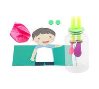 Modello polmonare con palloncini - Modello di respirazione per bambini | Kit scientifico per inalazione e espirazione educativa | Strumento di insegnamento per bambini | Biologia Apprendimento giocatt