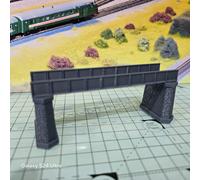 Modello Ponte a Traliccio Monotraccia OO FORGE Grigio 1:76
