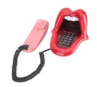 Modello popolare, telefono rosso con lingua larga, telefono da scrivania, decorazione per la casa, stile alla moda e attraente per una bella casa