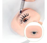 Modello Pratica Trucco Sopracciglia Manichino Viso Silicone Accessorio