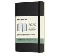 (modello precedente) - Moleskine Agenda 12 Mesi Settimanale Verticale 2020, Copertina Morbida e Chiusura ad Elastico, Colore Nero, Dimensione Pocket 9 x 14 cm, 144 Pagine
