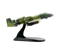 Modello Pressofuso di Aereo Da Caccia A10 in Lega 1/100 con Base Espositiva