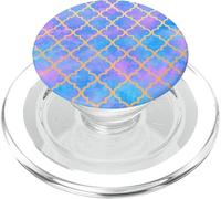 Modello quadrifoglio chic girly rosa blu giallo pastello PopSockets PopGrip per MagSafe