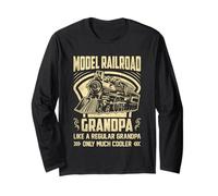 Modello Railroad Nonno Come Un Nonno Normale Solo Molto Freddo Maglia a Manica