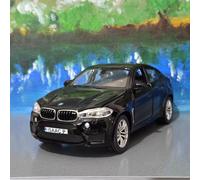 Modello Rameur BMW X6 Nero 2018 Scala 1:24 Die-Cast X6M F16 Rastar Con Scatola