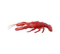 Modello realistico a forma di aragosta, grande decorazione in plastica per feste a tema, oggetti di scena fotografici, decorazione per teatro, esposizione educativa alla vita marina, rosso, 47 cm (B)
