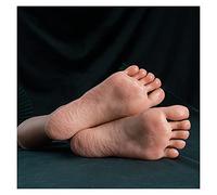 Modello realistico del piede in silicone Modello di simulazione MODELLO PLANTAR RUGHILE PLANTAL REAL LEG MOSTRA DI LEGGE for IL COSTUME DI COSTUME PUNTI SILICONE(All Joint Movable,Left foot)