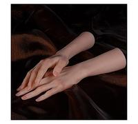 Modello realistico del piede in silicone Realtà Simulazione Silicone Modello a mano Modello American Femminile Supermodel Nail Manicure Pittura Display Ripresa Display che mostra Shelf(1 pair hand)