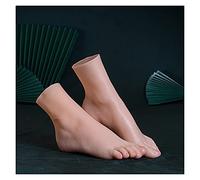 Modello realistico del piede in silicone Simulazione Piede Modello Real Leg Shooting Display Puntelli Medical Painting Teaching Calzature(Heatable Toes Bone,1 pair of feet)