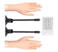 Modello realistico della mano di pratica delle unghie con punte artificiali sostituibili per lo sviluppo avanzato delle abilità di manicure professionale di addestramento del chiodo modello della mano