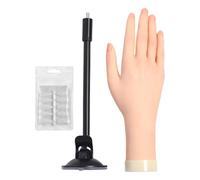 Modello realistico della mano di pratica delle unghie con punte artificiali sostituibili per lo sviluppo avanzato delle abilità di manicure professionale di addestramento del chiodo modello della mano
