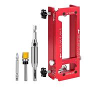 Modello regolabile 2 in 1 per la lavorazione del legno, strumento di mortasa per cerniere di precisione, attrezzatura professionale per falegnameria, appaltatori, progetti di riparazione domestica